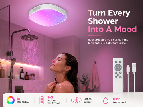 HueFlow™ Smart Shower Light